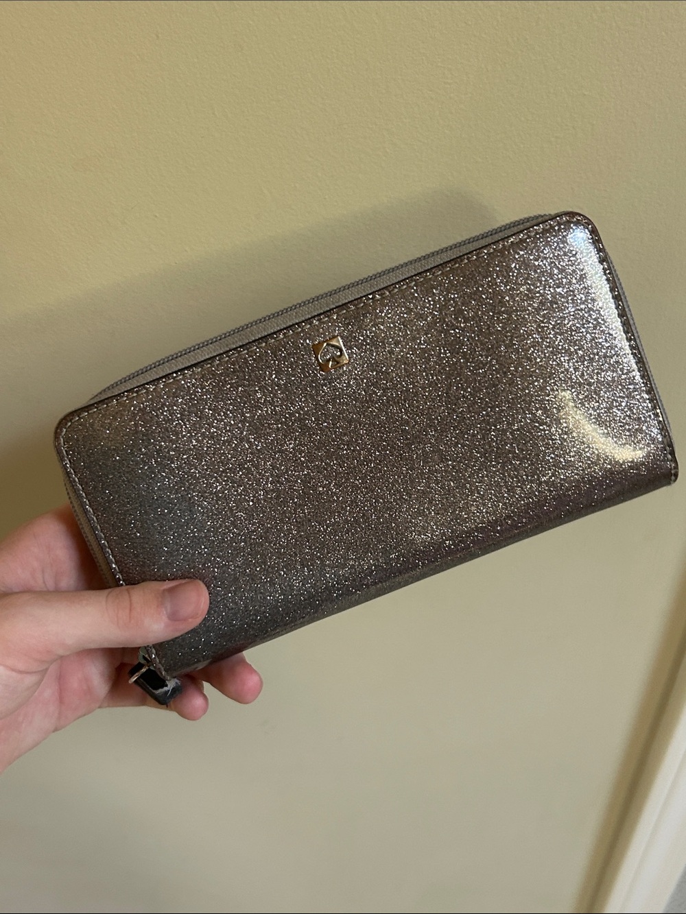 Kate Spade Glitter Zip Around Wallet